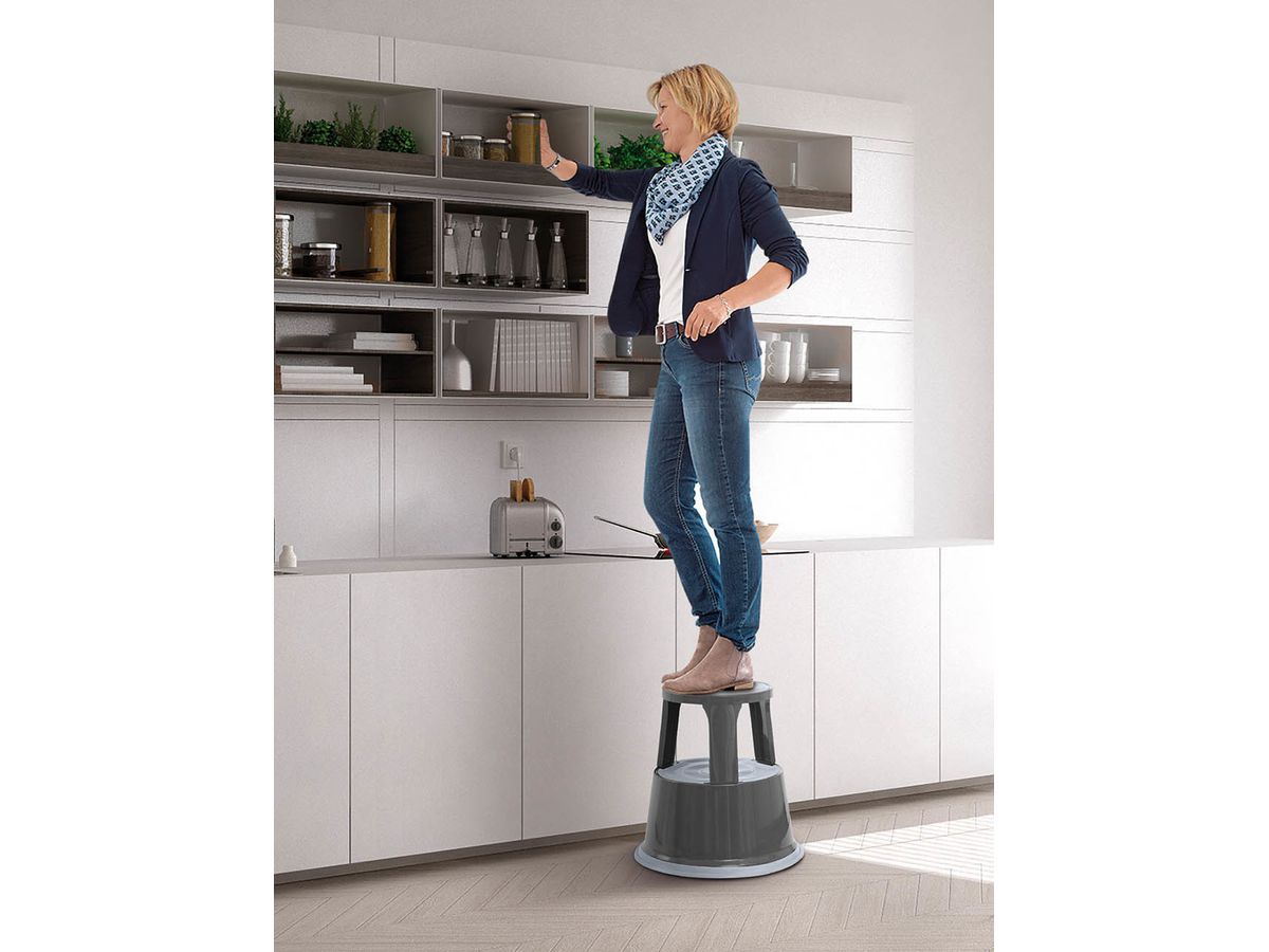 WEDO Sgabello 212112 44x29,5x43,5cm grigio (4003801006314)