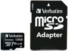 VERBATIM Micro SDXC Card 128GB 44085 with Adapter Class 10. UHS 1 (0023942440857)