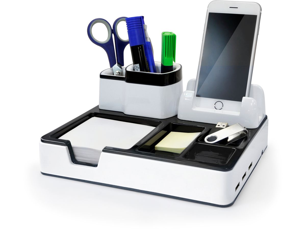 MONOLITH Organizzatore da tavolo DO 003 -17 bianco-nero 217x187x96mm (4260368033522)