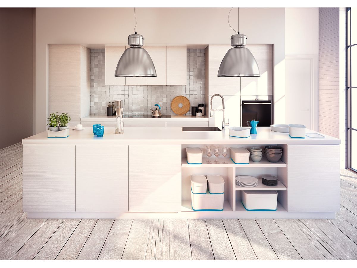 LEITZ MyBox vaschette da scrivania 52571036 bianco/blu (4002432116560)