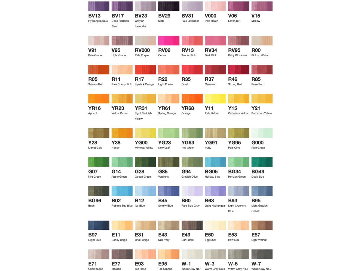 COPIC Marker Ciao 22075161 72 er Set B (4511338063309)