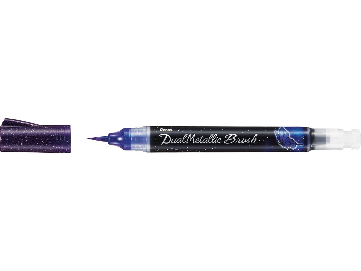 PENTEL Brushpen Dual Metallic XGFH-DV violet (0884851056634)
