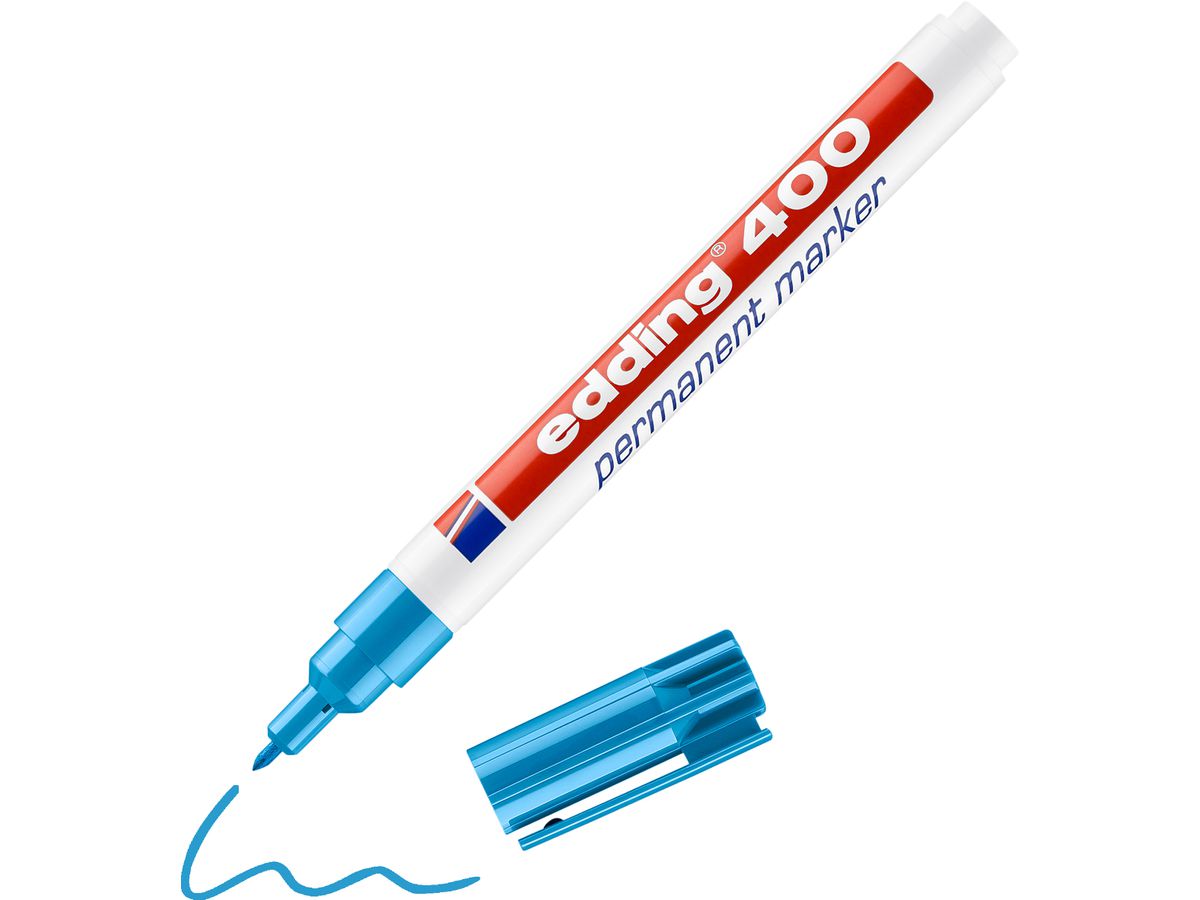 EDDING Permanent Marker 400 1mm 400-10 hellblau (4004764315864)
