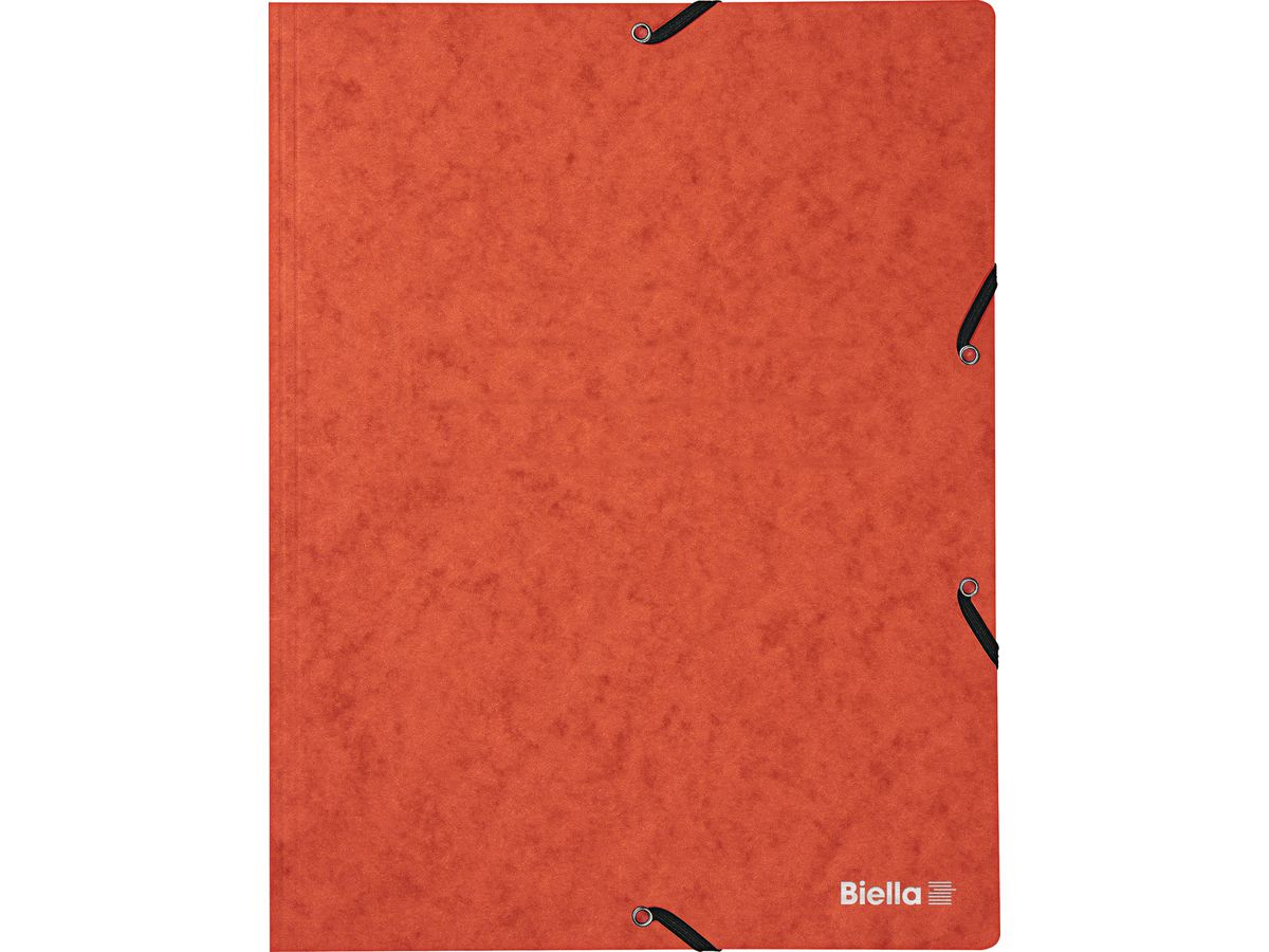 BIELLA Dossier ferm. Élastique A4 17840135U orange, 355gm2 200 flls. (7611365322206)