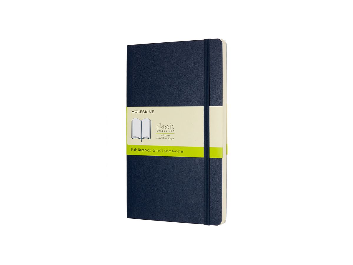 MOLESKINE Taccuino L/A5 854757 in bianco,Soft Cover,sapphire (8055002854757)