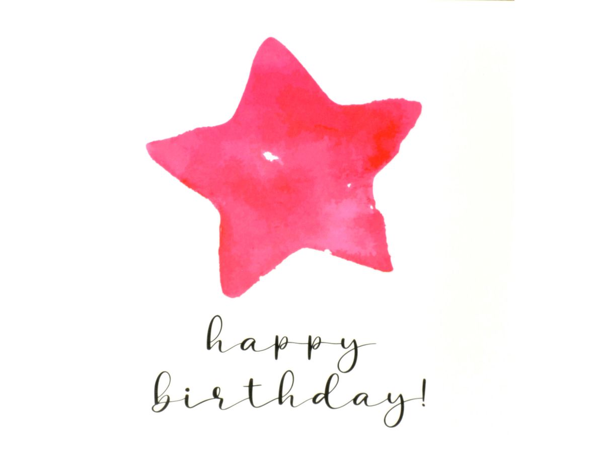 ABC Carte d'anniversaire étoile 1120008200 15x15cm ()