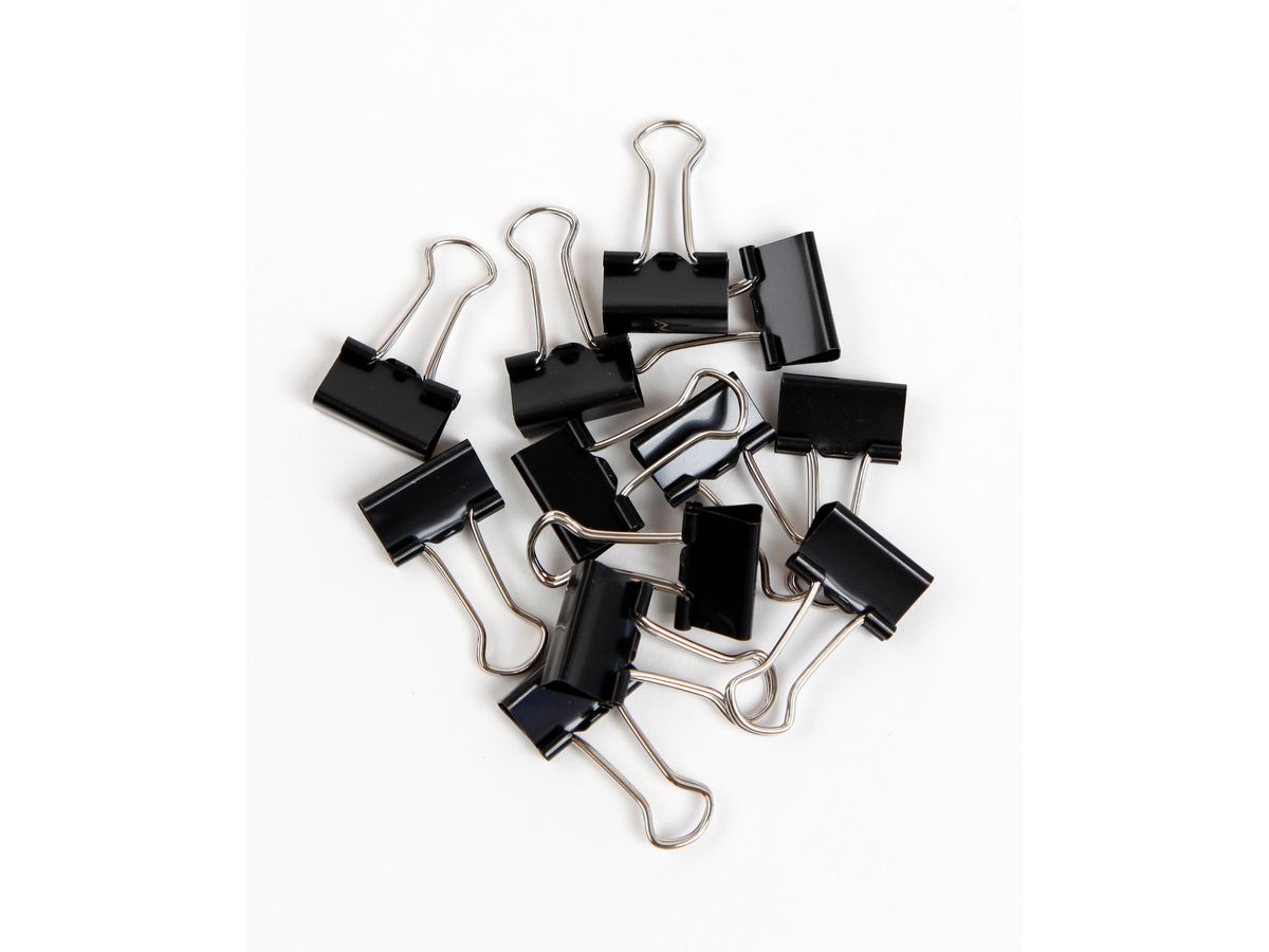 I AM CREATIVE Clips petit, noir 4080.6 12 pcs. (7611983150687)