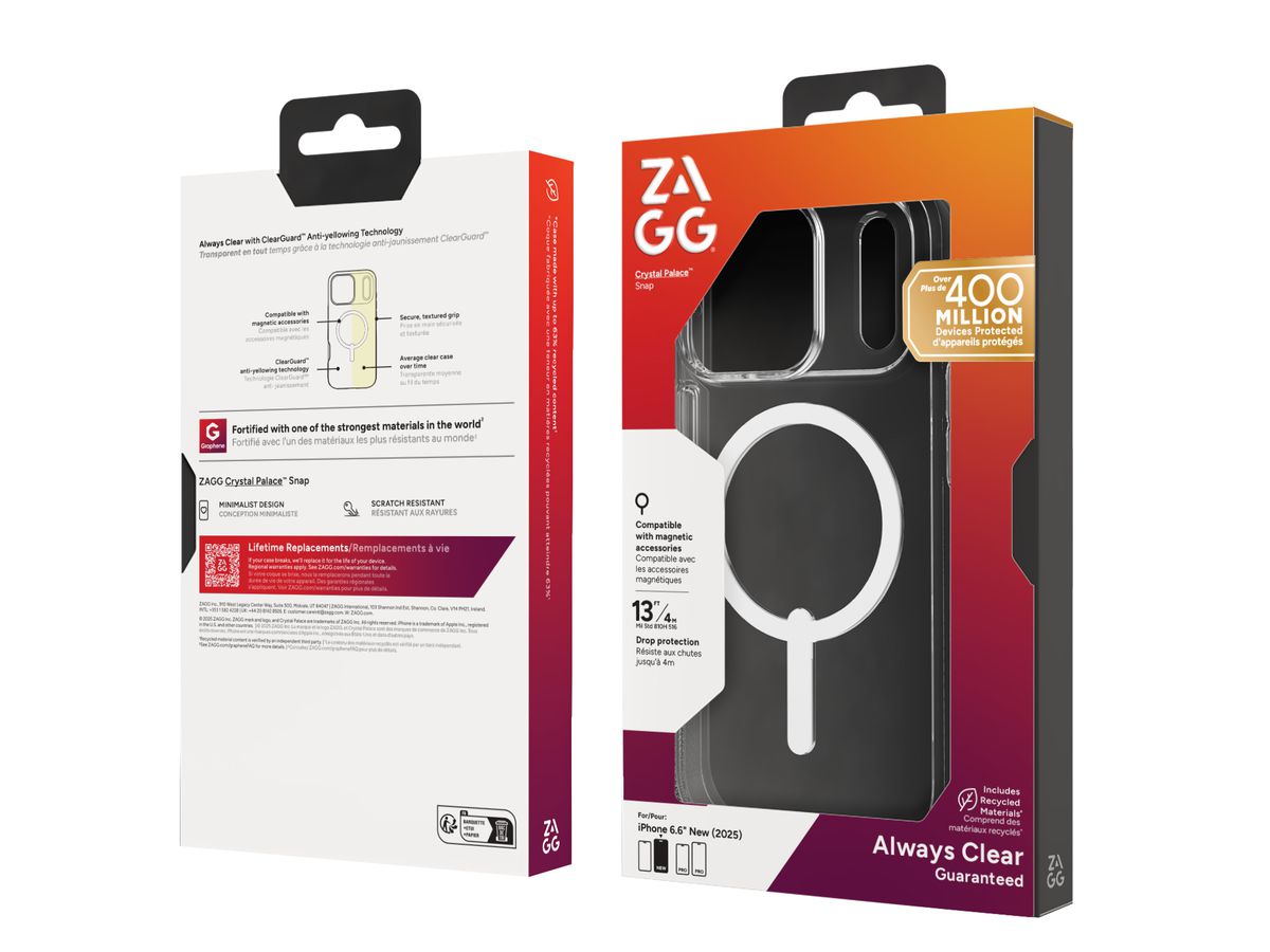 ZAGG Crystal Palace Cases Snap 702320814 iPh.17,Basin,Pro,Clear (0840390377562)