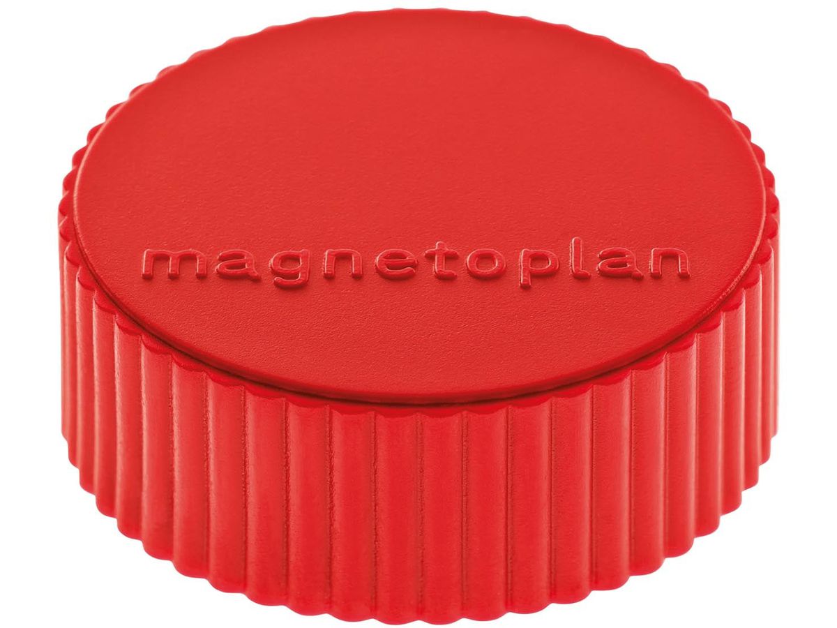 MAGNETOPLAN Calamita Magnum 16600406 rosso, Blister 4 pezzi (4013695019871)