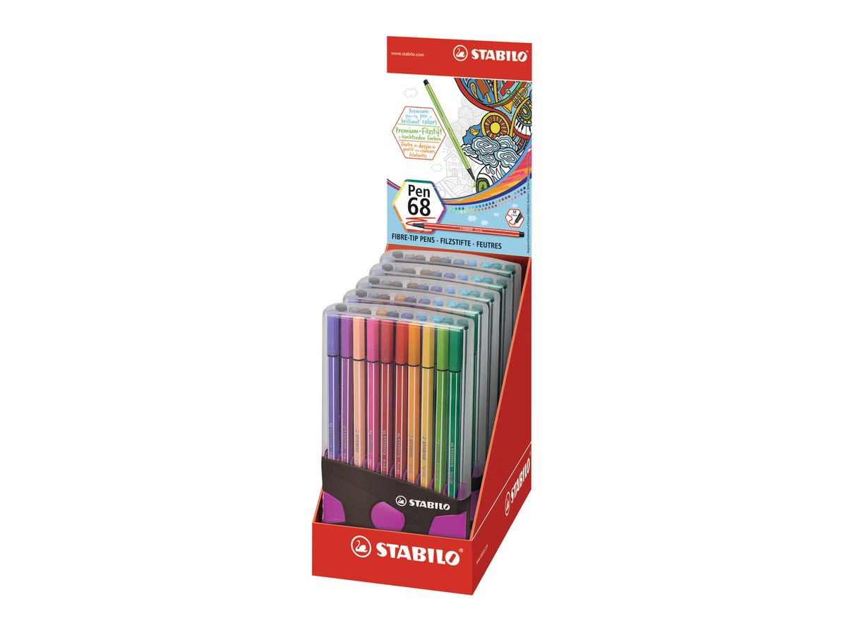 STABILO Fasermaler Pen 68 1mm 6820-031-03 20 Stück ass. ColorParade (4006381551274)