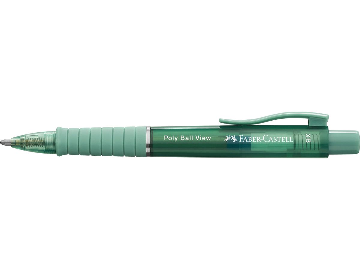 FABER-CASTELL Kugelschreiber Poly Ball View 145754 Green lily XB (6933256649867)