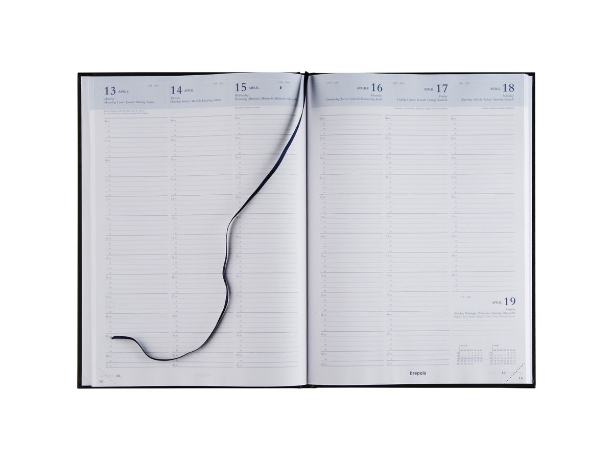 BREPOLS Agenda Omega Lima Kul. 2026 0.030.1256 1S/2P bleu 21x29cm (5412303004961)