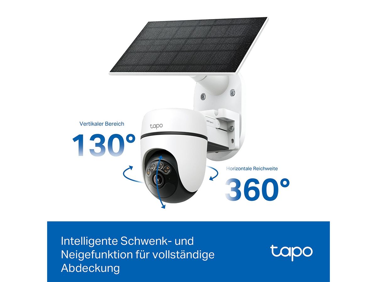TP-LINK Solar-Security Camera Kit Tapo C610 KIT Pan/Tilt (8885020629682)
