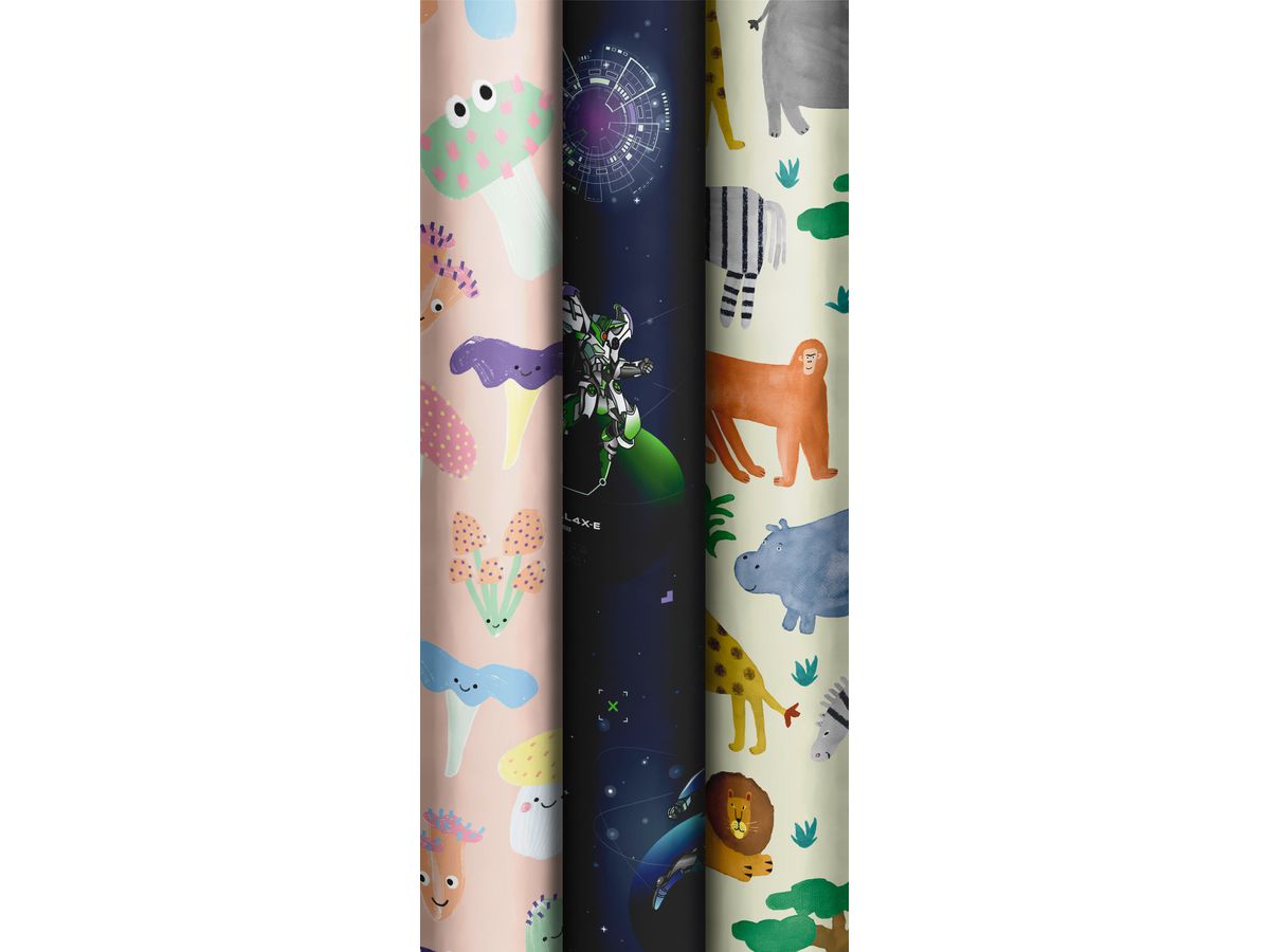 STEWO Papier cadeau 70x200cm 2528162799 Kids Power (7630050884393)