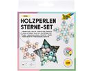 FOLIA Holzperlen Sterne 22522 Set Pastell (4001868124712)