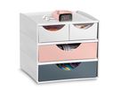 CEP Schubladenbox MyCube Mineral 1032111681 4 Schubl. weiss/grau/pink (3462159017860)