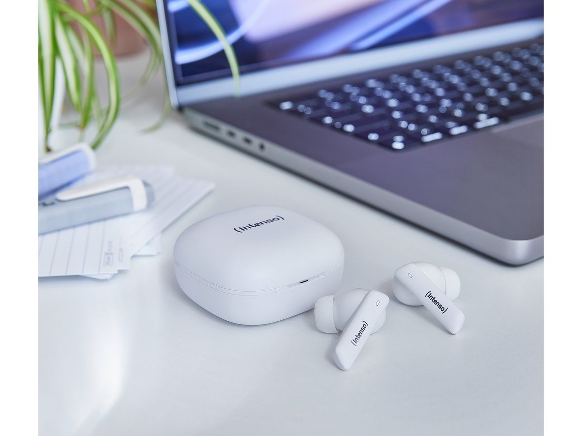 INTENSO Buds Pro Wirel. Earphones 3720502 T502AE, Hybrid ANC, white (4034303034598)
