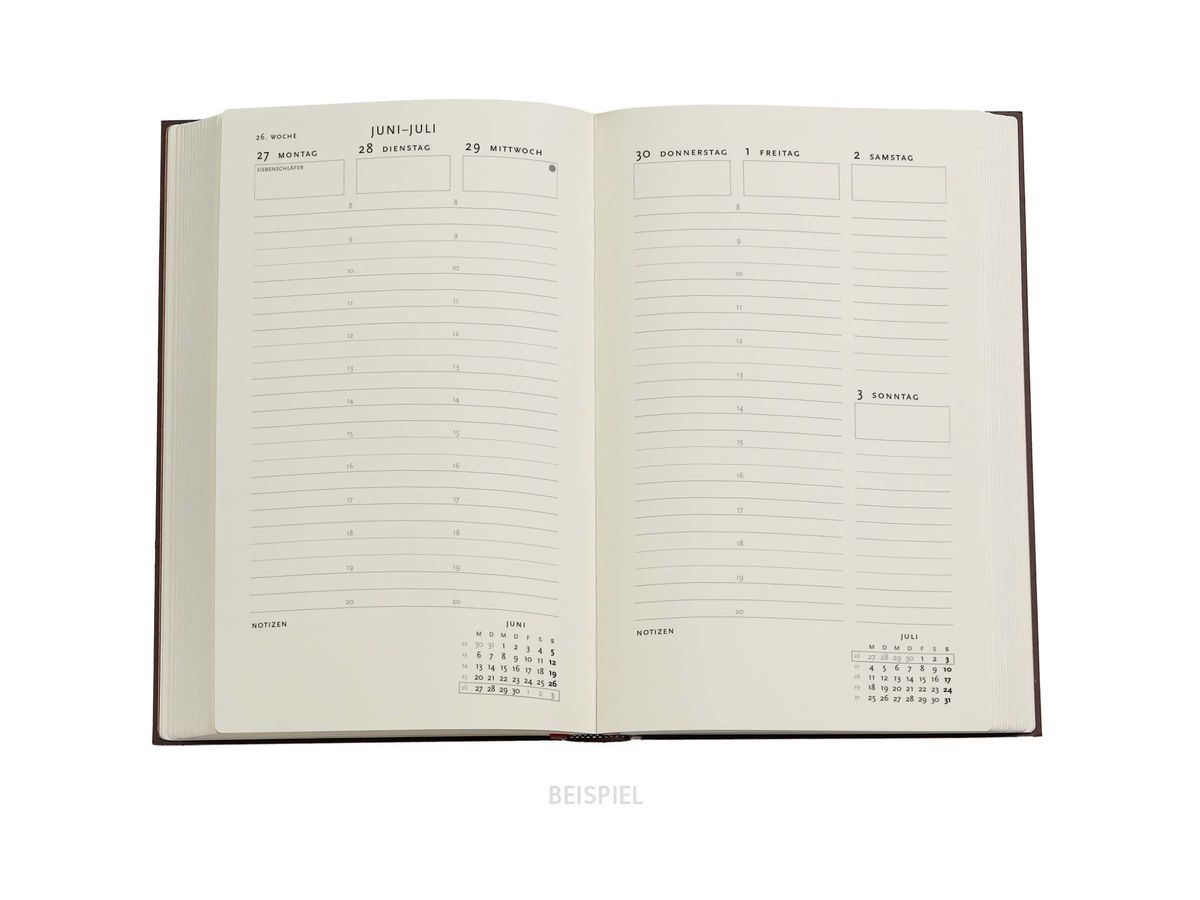 PAPERBLANKS Agenda Anemone 2026 DD0600-9 1W/2S VER Midi HC DE 13x18cm (9780349706009)