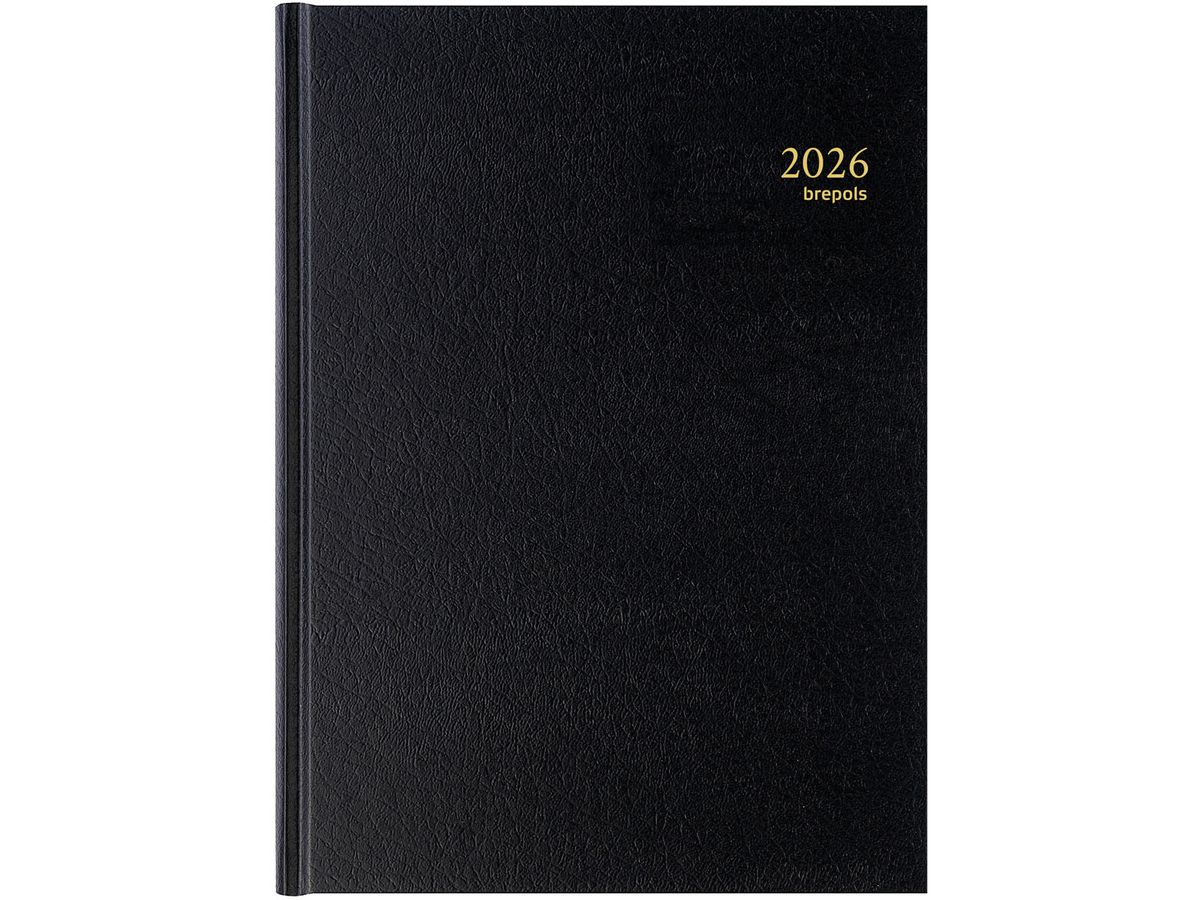 BREPOLS Agenda Bremax 2 Santex 2026 0.002.1345 1T/2S noir 21x29cm (5412303100311)