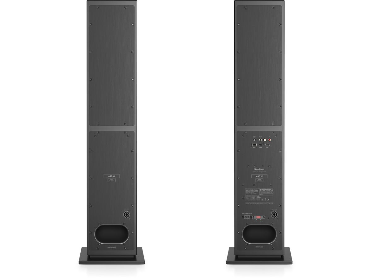 AUDIO PRO Speaker A48 W 15360 Black, 1 pair (7330117153607)