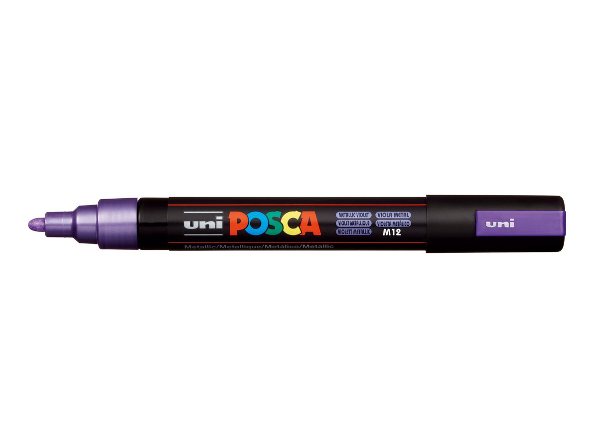 POSCA Marker 1.8-2.5mm PC5MMET.VIOL Metal.violett,Rund. (4902778113592)