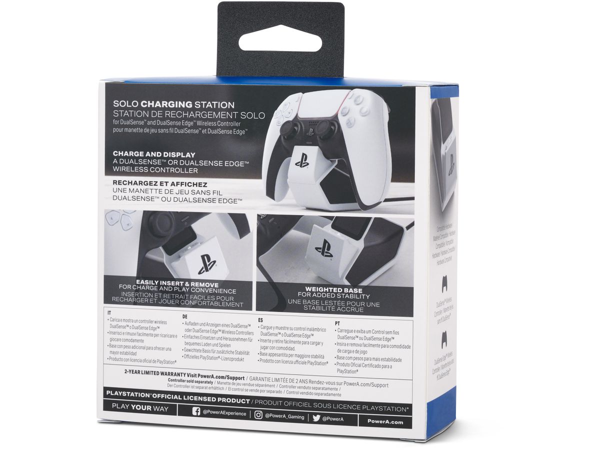 POWER A Solo Charging Station 1522759-01 PS5,DualSense Ctrl.Wirel,Wh. (0617885027543)