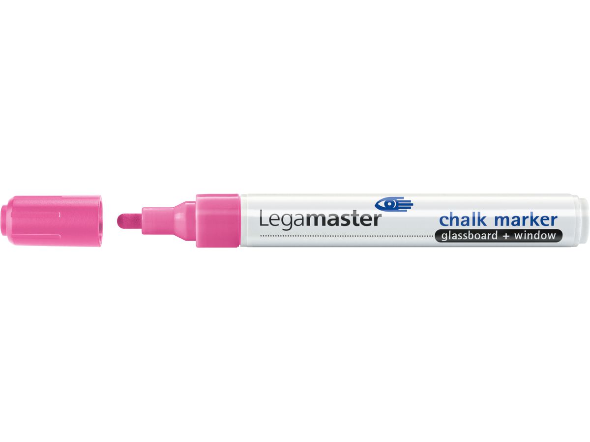 LEGAMASTER Glassboard Marker 7-118109 4 pezzi, pink (8713797079037)