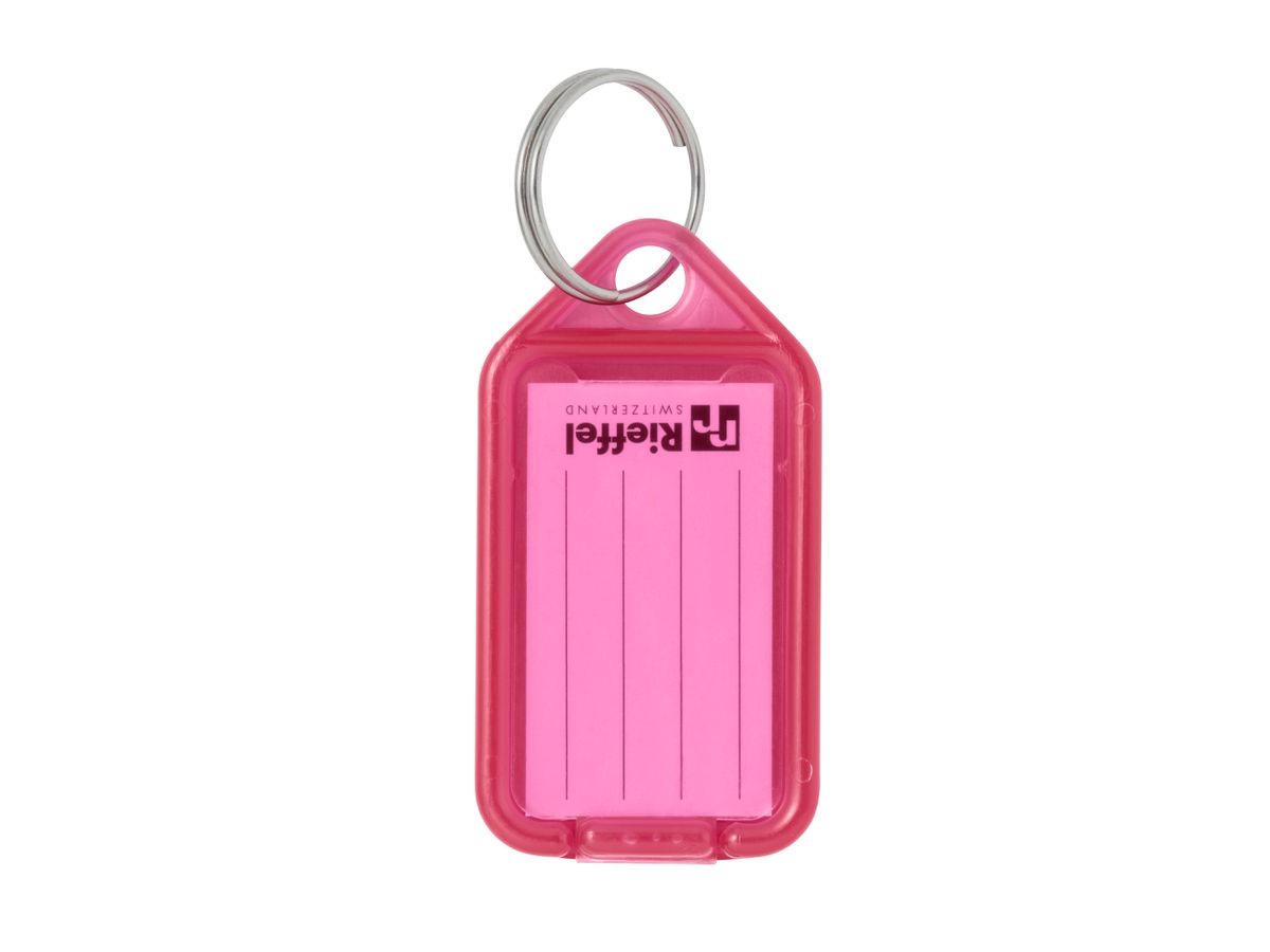 RIEFFEL SWITZERLAND Etiquettes clé 38x22mm KT 1000 PINK pink 100 pcs. (7630010411331)