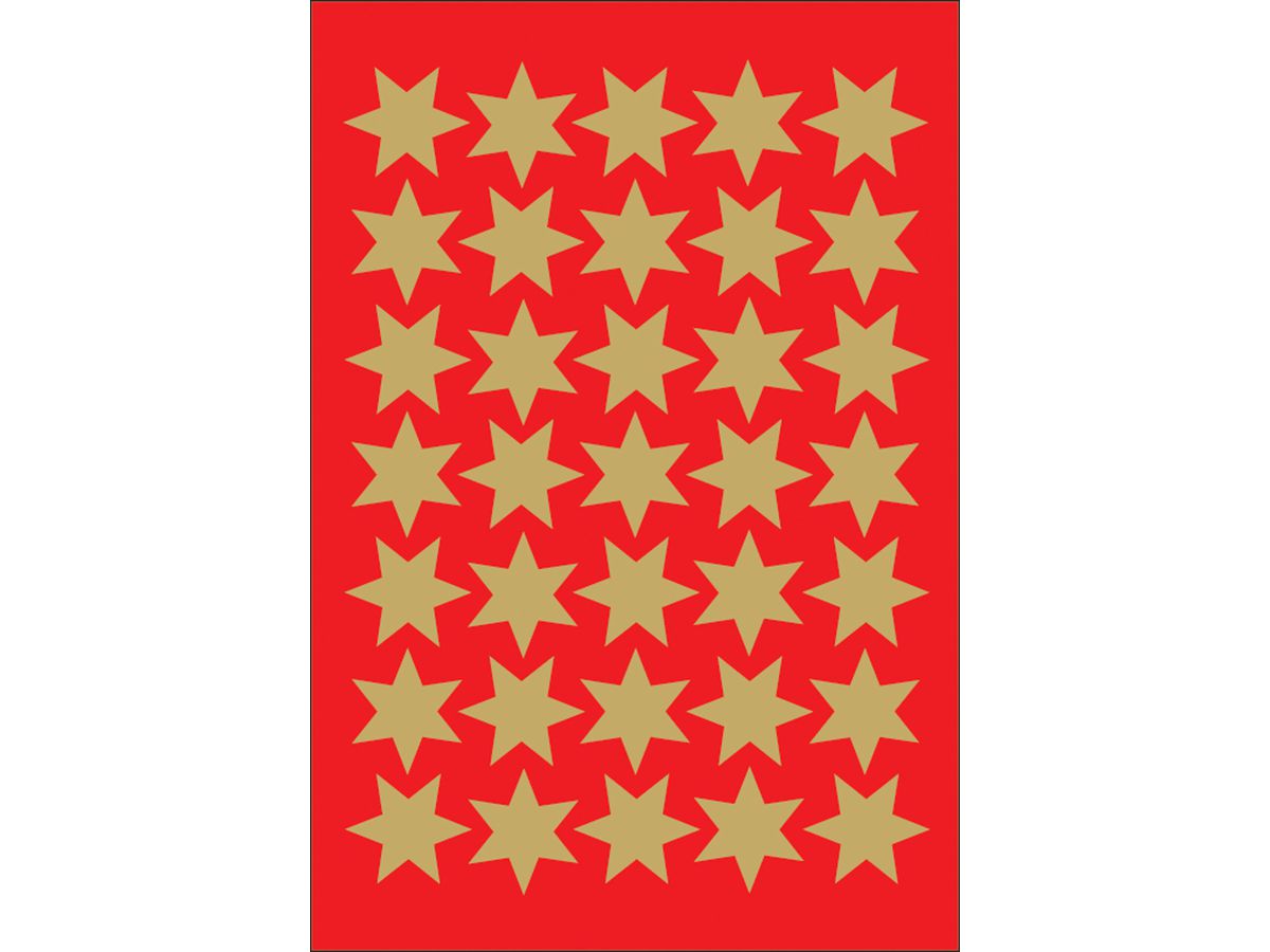 HERMA Etiquettes étoiles 16mm 3904 or 3 pcs. (4008705039048)