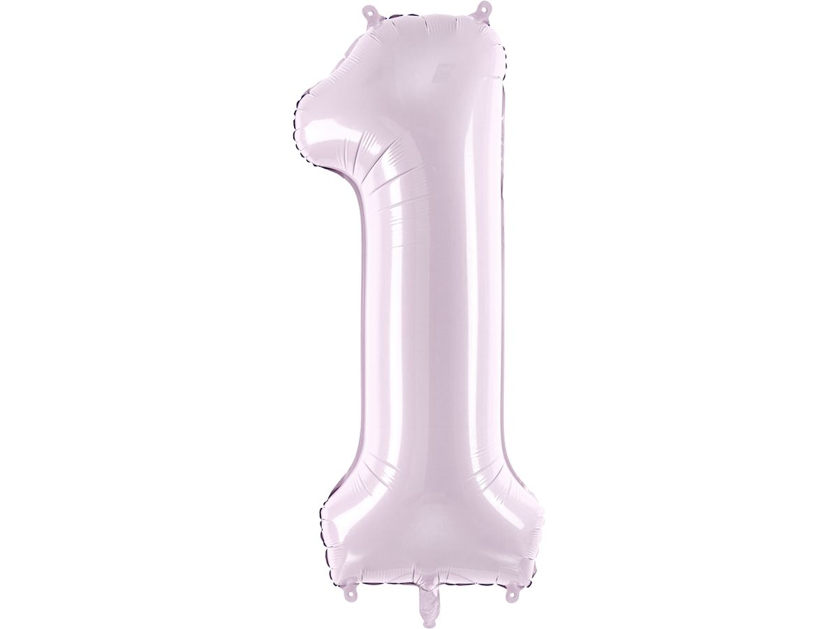 PARTYDECO Palloncino in foil no. 1 72cm FB230G-1-014 viola (5904555052536)