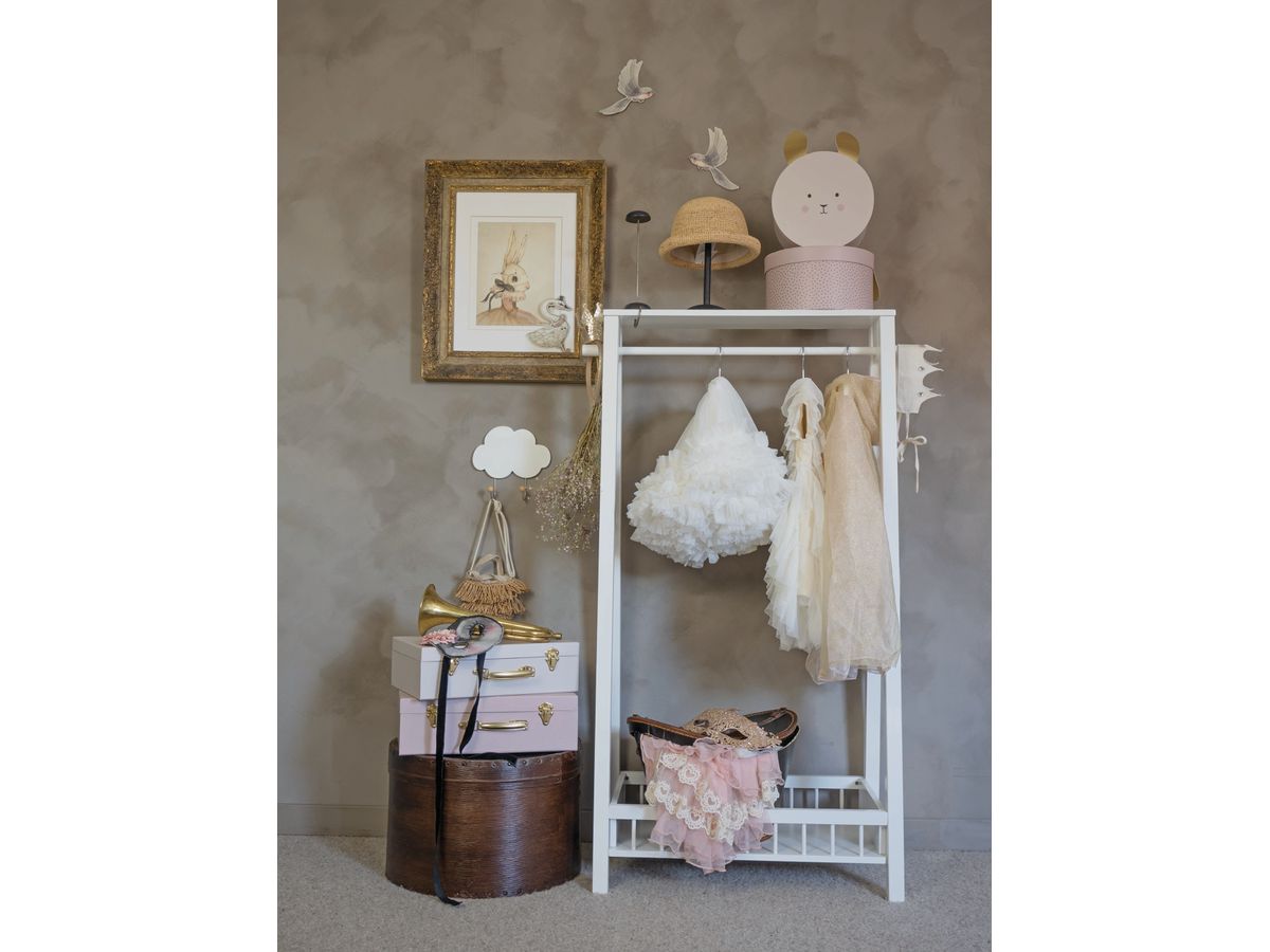 JABADABADO Clothes rail H13208 white (7332599132088)