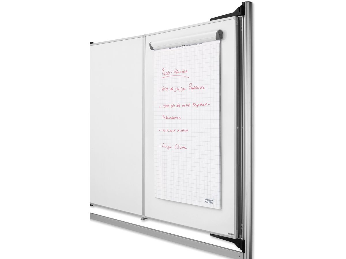 MAGNETOPLAN Magnetischer Flipchart Halter 1246028 für Whiteboards (4013695024523)