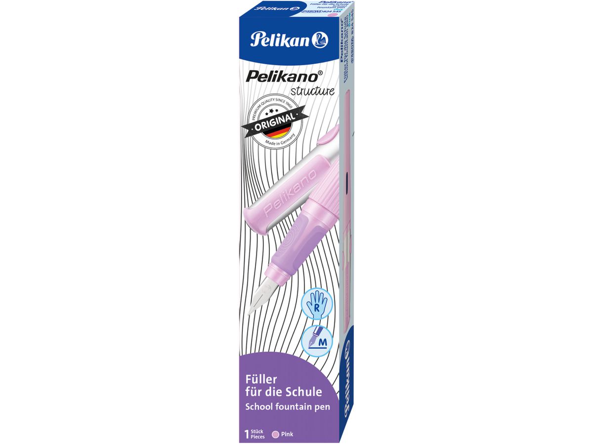 PELIKAN Stylo Plume Structure M 824545 pink, droitier (4012700824547)