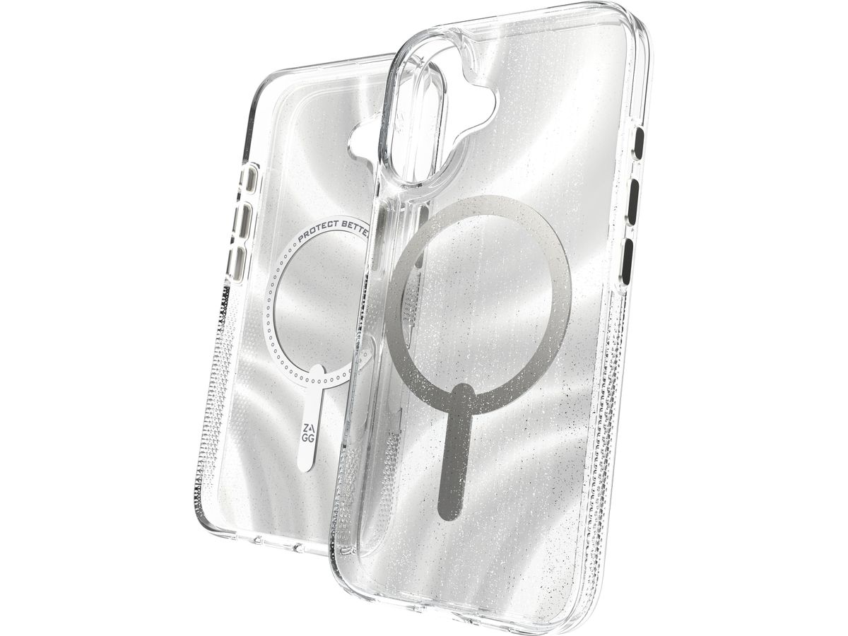 ZAGG Milan Cases Snap Apple 702315118 iPhone 16,Swirl Glitter (0840390319548)