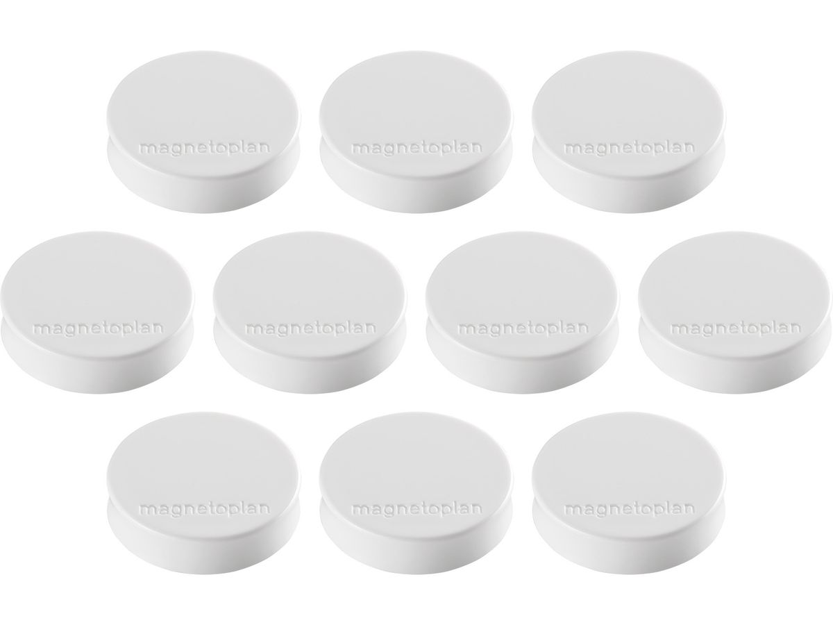 MAGNETOPLAN Calamita Ergo Medium 10 pz. 1664000 bianco 30mm (4013695043258)