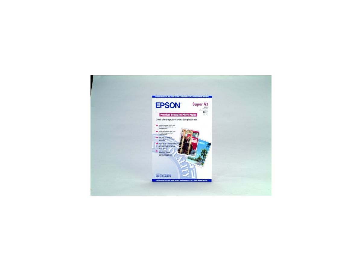 EPSON Premium Semigl.Photo Paper A3+ S041328 InkJet 250g 20 feuilles (0010343829930)