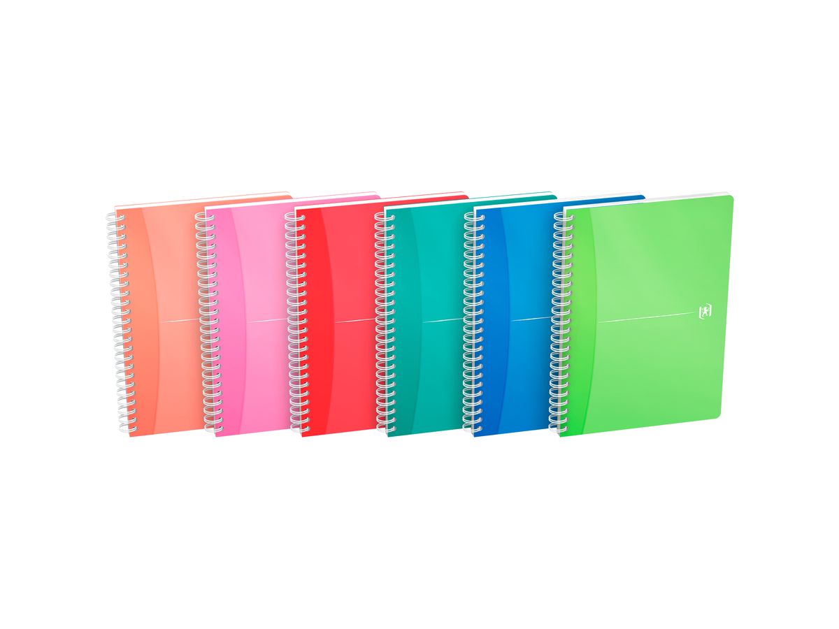 OXFORD Spiralbuch MyColours A5 100102483 kariert 5mm, 90g 90 Blatt (3020120029337)
