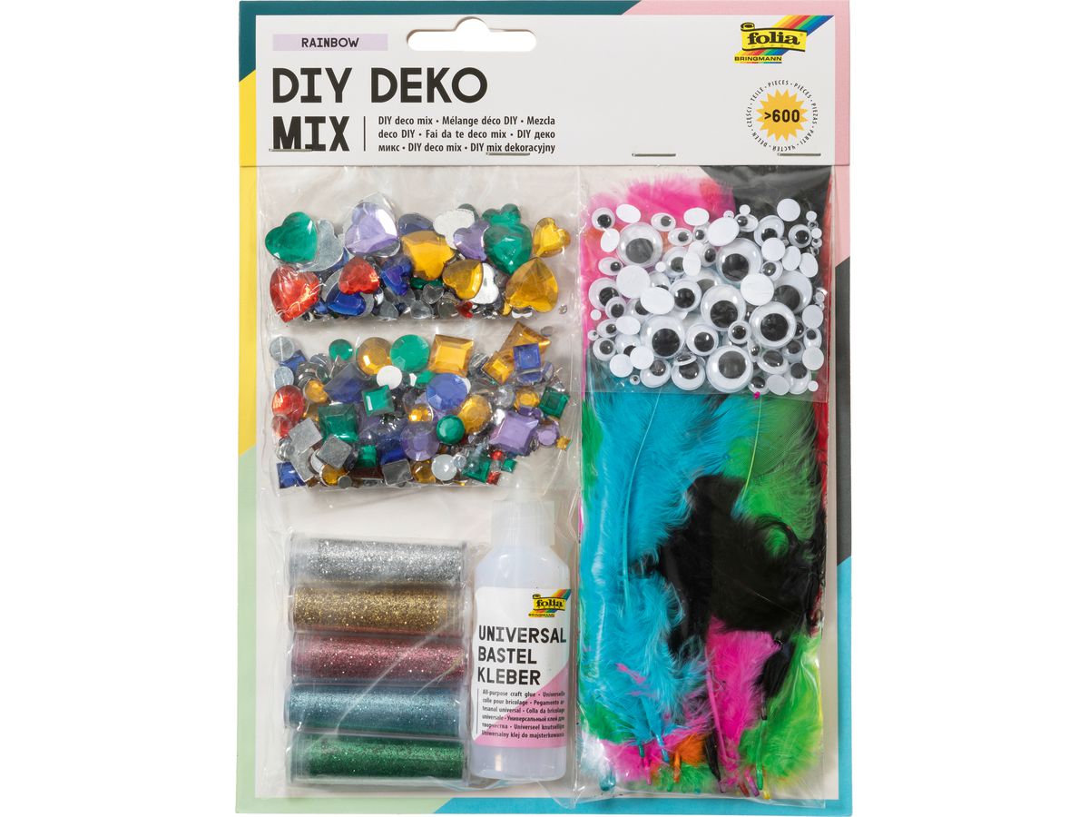 FOLIA Deko-Mix-Bastelset 12420 über 600 Teile (4001868024548)