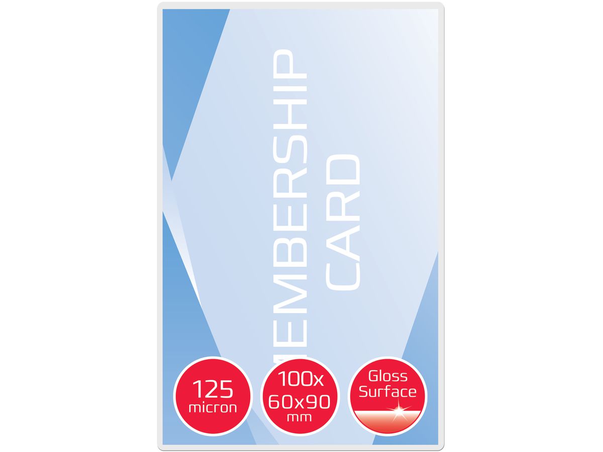 GBC Laminiertasche 60×90mm 3743157 glanz, 125my 100 Stk (0033816033092)