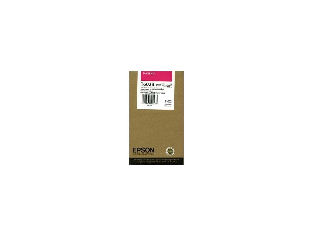 EPSON Cartouche d'encre magenta T602B00 Stylus Pro 7800/9800 110ml (0010343865563)