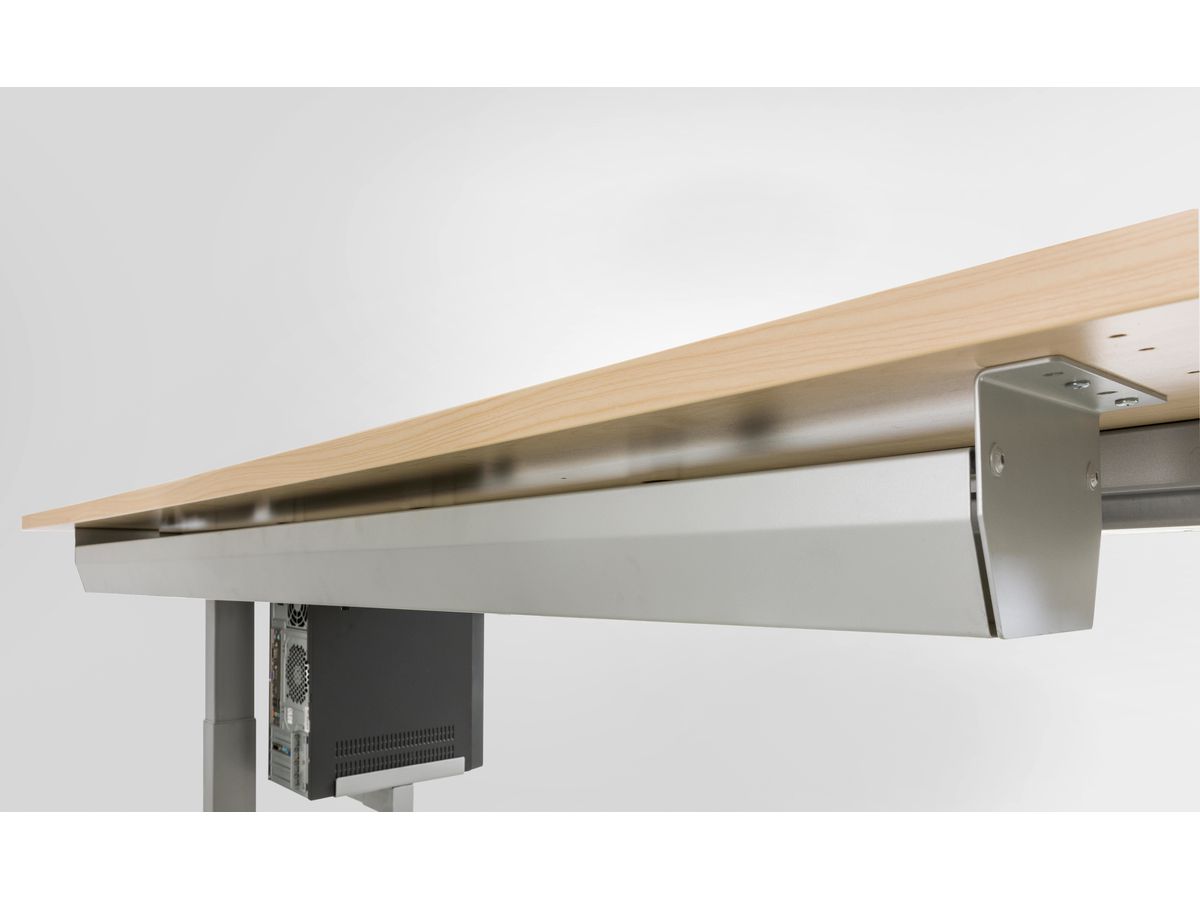 APOLLO Kabelwanne 146cm VCK18/W weiss, für 180-200 cm Tisch (4032062193877)