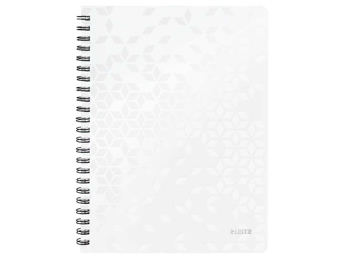 LEITZ Collegeblock WOW PP A4 4638-00-01 blanc quadrillé (4002432121311)
