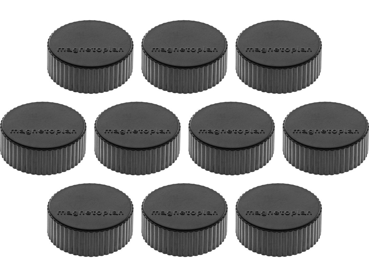MAGNETOPLAN Supp. Calamita Discofix Magnum 1660012 nero, ca. 2 kg 10 pezzi (4013695010809)