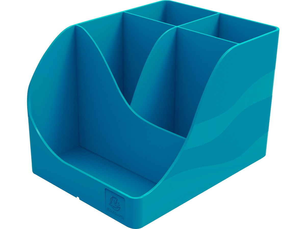 EXACOMPTA Astuccio Neo Deco 69528D blu 5 scomparti (9002493695283)