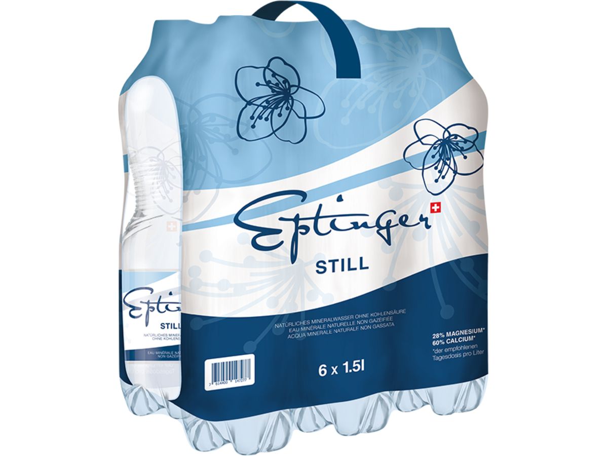 EPTINGER blu, senza gas, Pet 1026 150 cl, 6 pz. (7614400147277)