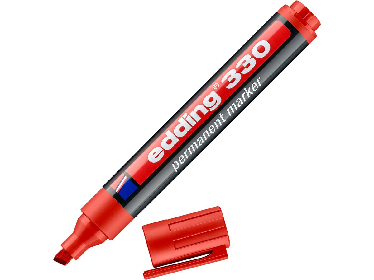 EDDING Permanent Marker 330 1-5mm 330-002 rosso (4004764390809)