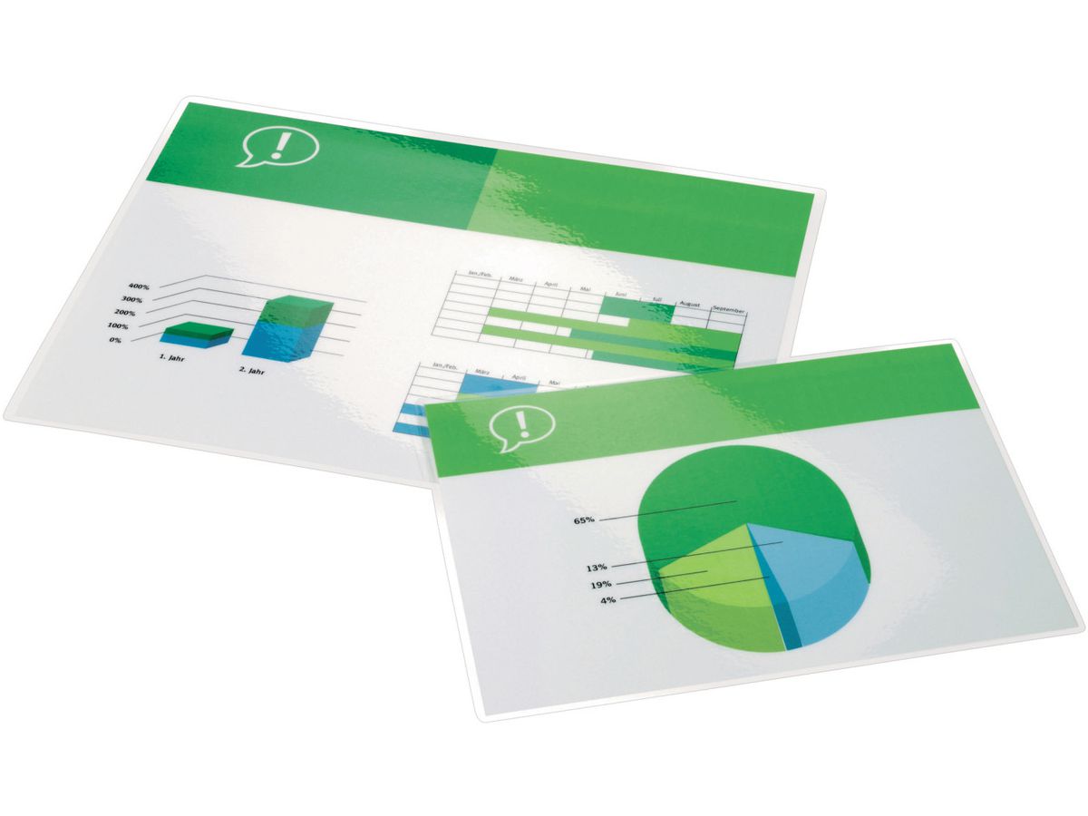 GBC Pochettes à plastifier A4 3740306 brillant, 100my 100 pcs. (0033816036482)