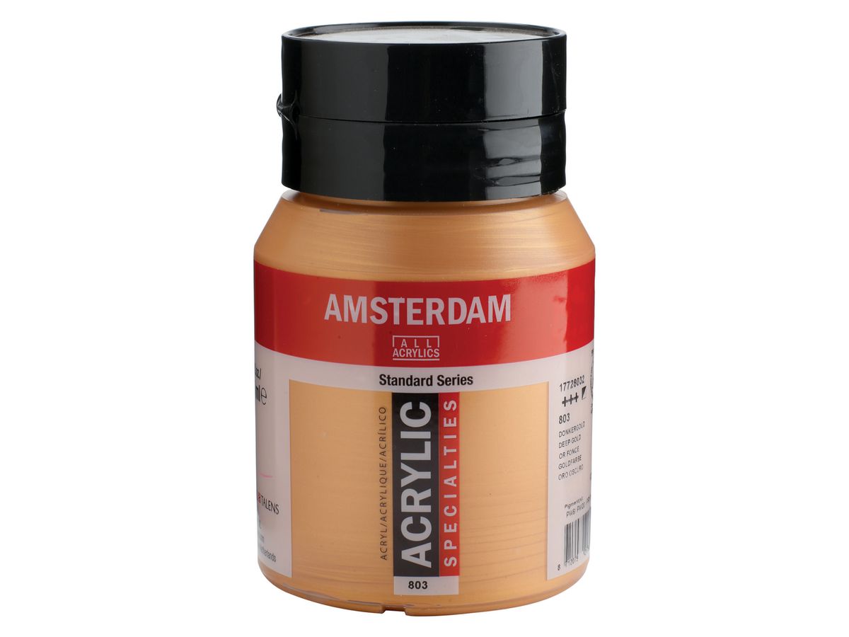 AMSTERDAM Acrylfarbe 500ml 17728032 goldfarbe 803 (8712079217587)