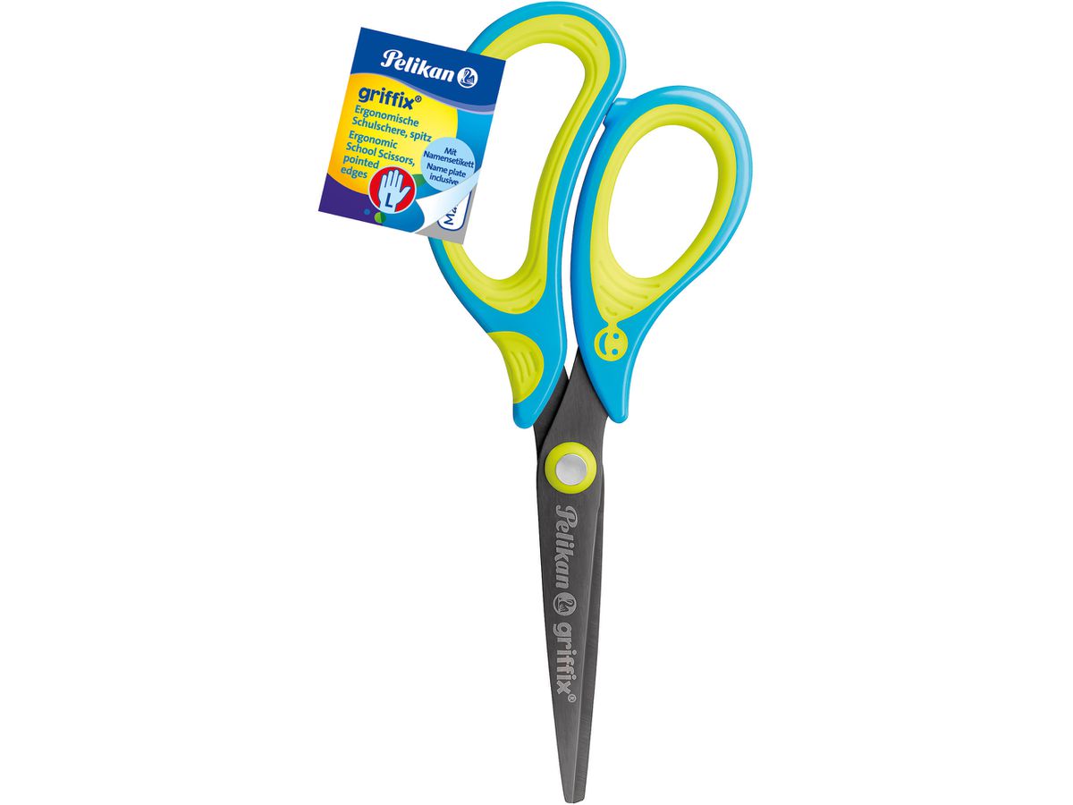 PELIKAN Ciseaux Griffix 810289 neonfresh blue gauchier (4012700810298)