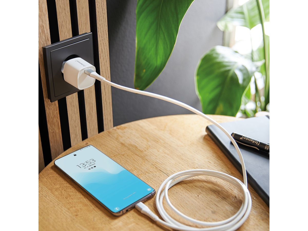 INTENSO Power Charger 30W GaN white 7803062 30W, 1xUSB-C (4034303034673)